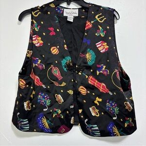 Diane Von Furstenberg The Color Authority Women's Vest Art to Wear Medium
